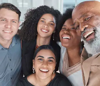 Diverse patients and caregivers at El Portal Cancer Center