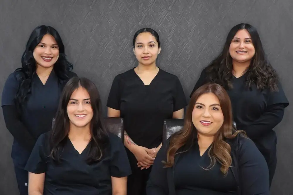 Sofia Zamudio, Medical Assistant, Elvira Cervantes, Medical Oncology Medical Assistant Rebeca Medina, Radiation Oncology Medical assistant Top right: Mayra Martinez, Medical Oncology Medical Assistant, Maria De La Rosa, Radiation and Medical Oncology Scribe